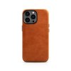 Kožený obal na iPhone 14 Pro - iCarer, OilWax MagSafe Retro