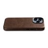 Kožený obal na iPhone 14 Pro - iCarer, OilWax MagSafe Brown