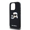 Ochranný kryt na iPhone 16 Pro MAX - Karl Lagerfeld, 3D Rubber Double Heads Black