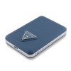 Powerbanka s MagSafe pro iPhone - Guess, Grained Triangle Logo 5000mAh Blue