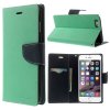 Pouzdro / kryt pro Apple iPhone 6 Plus / 6S Plus - Mercury, Fancy Diary MINT/NAVY