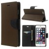 Pouzdro / kryt pro Apple iPhone 6 Plus / 6S Plus - Mercury, Fancy Diary BROWN/BLACK