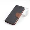 Pouzdro / kryt pro iPhone 7 Plus / 8 Plus - Mercury, Fancy Diary BLACK/BROWN
