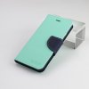 Pouzdro / kryt pro iPhone 7 Plus / 8 Plus - Mercury, Fancy Diary MINT/NAVY