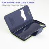 Pouzdro / kryt pro iPhone 7 Plus / 8 Plus - Mercury, Fancy Diary LIME/NAVY