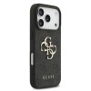 Ochranný kryt na iPhone 17 Pro - Guess, Metal Logo Strap Black