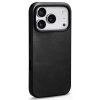Kožený obal na iPhone 17 Pro - iCarer, OilWax MagSafe Black
