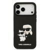 Ochranný kryt na iPhone 17 Pro MAX - Karl Lagerfeld, 3D Rubber Karl and Choupette Black