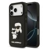 Ochranný kryt na iPhone 17 Pro - Karl Lagerfeld, 3D Rubber Karl and Choupette Black