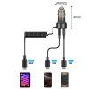 Auto-nabíječka s USB-C kabelem - Tech-Protect, CC05 2-port PD60W