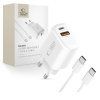 Nabíjecí USB adaptér do sítě - Tech-Protect, NCA30 PD30W/QC3.0 + USB-C kabel