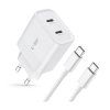 Rychlá nabíječka do sítě - Tech-Protect, C20W PD20W + USB-C kabel
