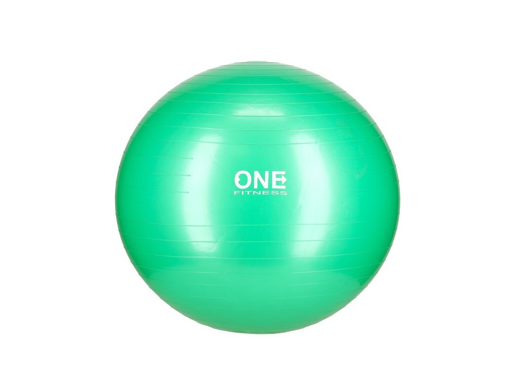 Gymnastický míč ONE Fitness Gym Ball 10 zelený, 65 cm