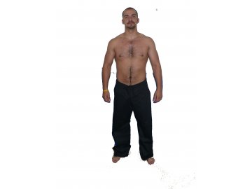 Ippon kalhoty Judo Black (Velikost 120, Barva ČERNÁ)