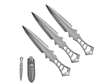 6259 5 vrhaci noze silver hawk