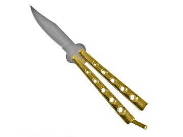 7605 2 balisong golden sabre zlaty