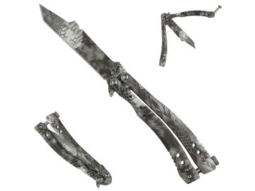 22089 5 balisong black phyton