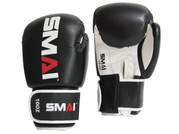 Boxerské rukavice Smai PU Black 2