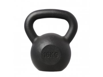 Litinový kettlebell HMS KZG16 16 kg, černý