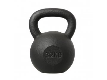 Litinový kettlebell HMS KZG32 32 kg, černý