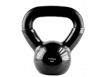 Kettlebell pokrytý vinylem HMS KNV06 6 kg, černý