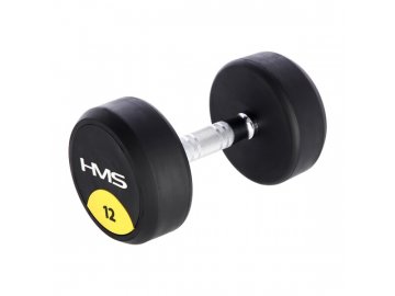 Pogumovaná jednoruční činka HMS HG Pro 12 kg