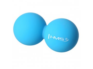 Dvojitý masážní míč HMS BLC02 modrý - Lacrosse Ball