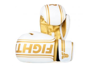 boxerske rukavice fighter basic stripe gold