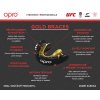 Chrániče zubů OPRO Gold Braces - Rovnátka (Barva ČERNÁ, Velikost SENIOR)