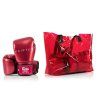 Boxerské rukavice Fairtex  Metallic červená