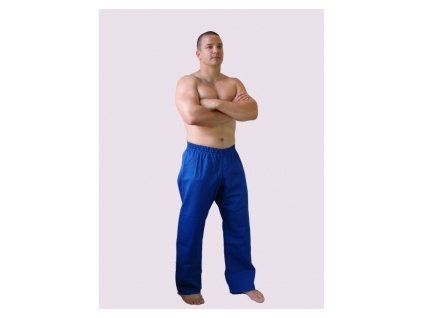 Ippon kalhoty Judo- šňůrka v pase (Barva Modrá, Velikost 120)