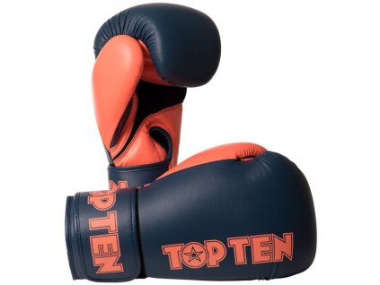 Boxerské rukavice Top Ten XLP - sivé/oranžové