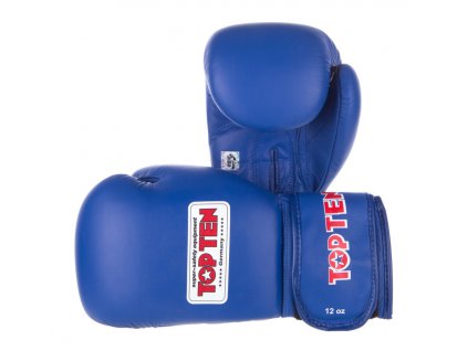 Boxerské rukavice TOP TEN AIBA Blue