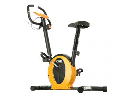 Magnetický cvičebný bicykel ONE Fitness M8410 čierno-oranžový