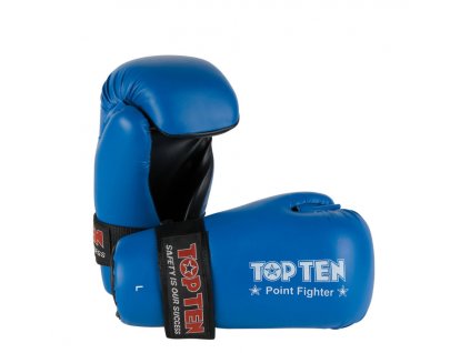 Otvorené rukavice Top Ten Point Fighter - modré