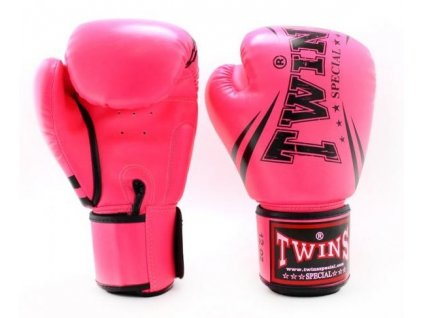 Boxerské rukavice TWINS PU PINK