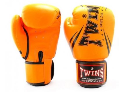Boxerské rukavice Twins PU Orange