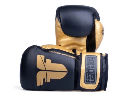 boxerské rukavice fighter training pu BLACK