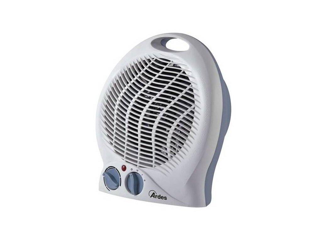 Teplovzdušný ventilátor Ardes 451C / 2000 W / 2 režimy / do 60 m³ / bílá /  šedá / ROZBALENO | iprice.cz