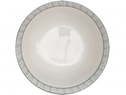 Porcelánová mísa Domino o průměru 22,5 cm / 1 ks / šedý dekor