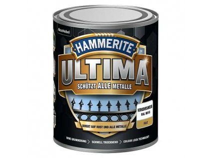 Ochranný lak na kov Hammerite Ultima 750 ml / RAL 9016 / matná bílá / POŠKOZENÝ OBAL