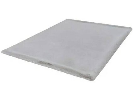 Huňatý koberec Happy 170 x 120 cm, 100% polyester - stříbrná