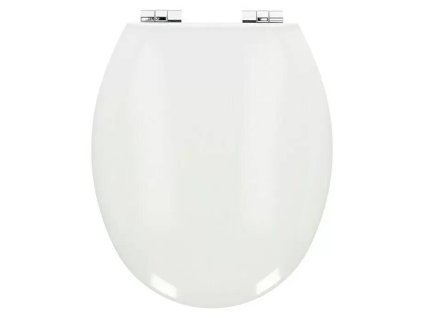 WC sedátko Rio / měkké zavírání / dřevo / bílá