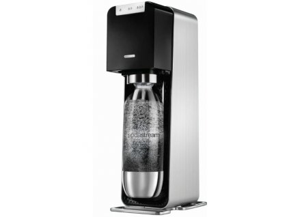 Výrobník sodové vody SodaStream Power + 1 l láhev / nerez / černá / ROZBALENO