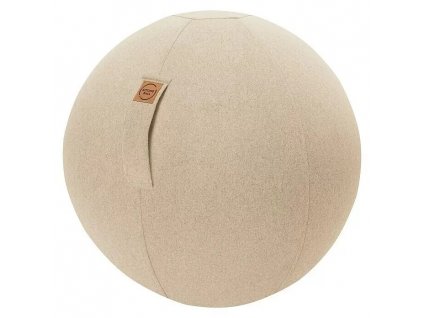 Sedací míč na cvičení Sitting Ball Felt / nosnost 100 kg / Ø 65 cm / 100% polyester / béžová