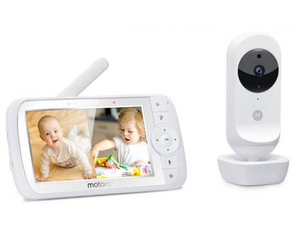 Dětská chůvička s kamerou Motorola Ease 35 / 5" / dosah 300 m / bílá