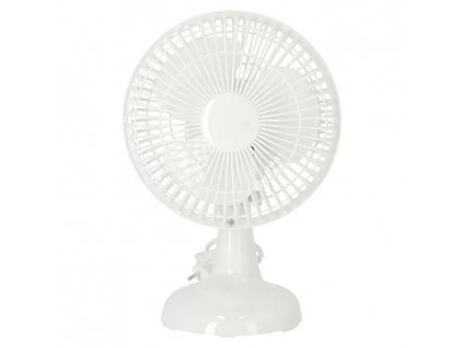 Stolní ventilátor / Ø 15 cm / 16 W / bílá