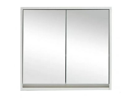 Zrcadlová skříňka Basic / 60 x 60 x 20 cm / dřevotříska / bílá / POŠKOZENÝ OBAL