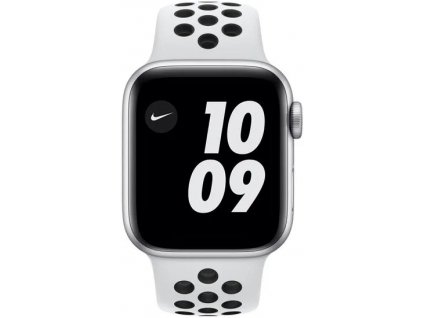 Chytré hodinky Apple Watch Nike Series 6 / 40 mm / 32 GB / GPS + Cellular / Platinum/Black / 2. JAKOST