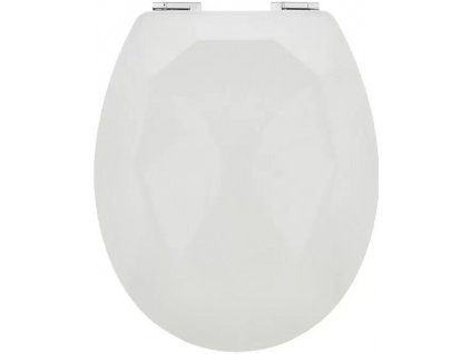 WC sedátko / soft close / dřevo/plast / bílá